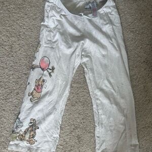 Disney Winnie the Pooh beige heather sweatpants, painted-like design,DisneyWorld